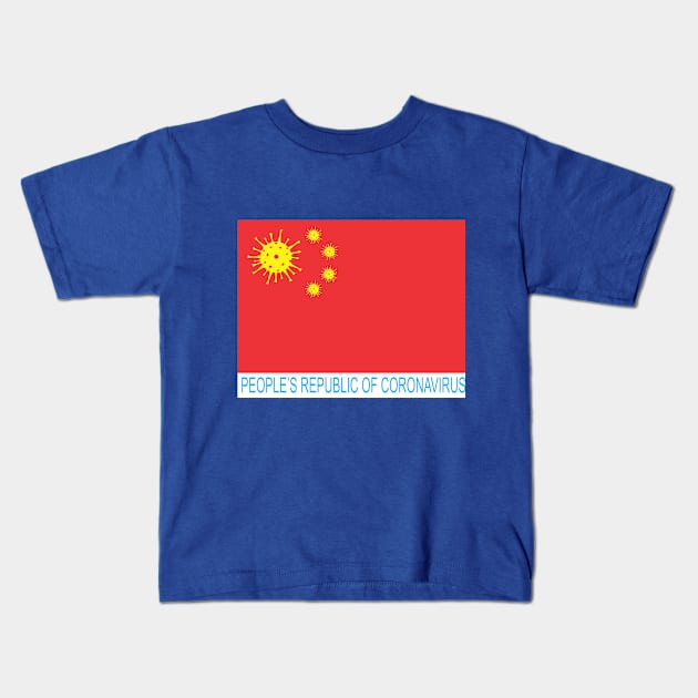 People's Republic of Coronavirus (PRC) #4 Kids T-Shirt by republicofcannabis